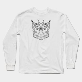 Decepticon Tech - Black and White Long Sleeve T-Shirt